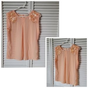 ENGLISH ROSE Creamsicle Blouse, Size S